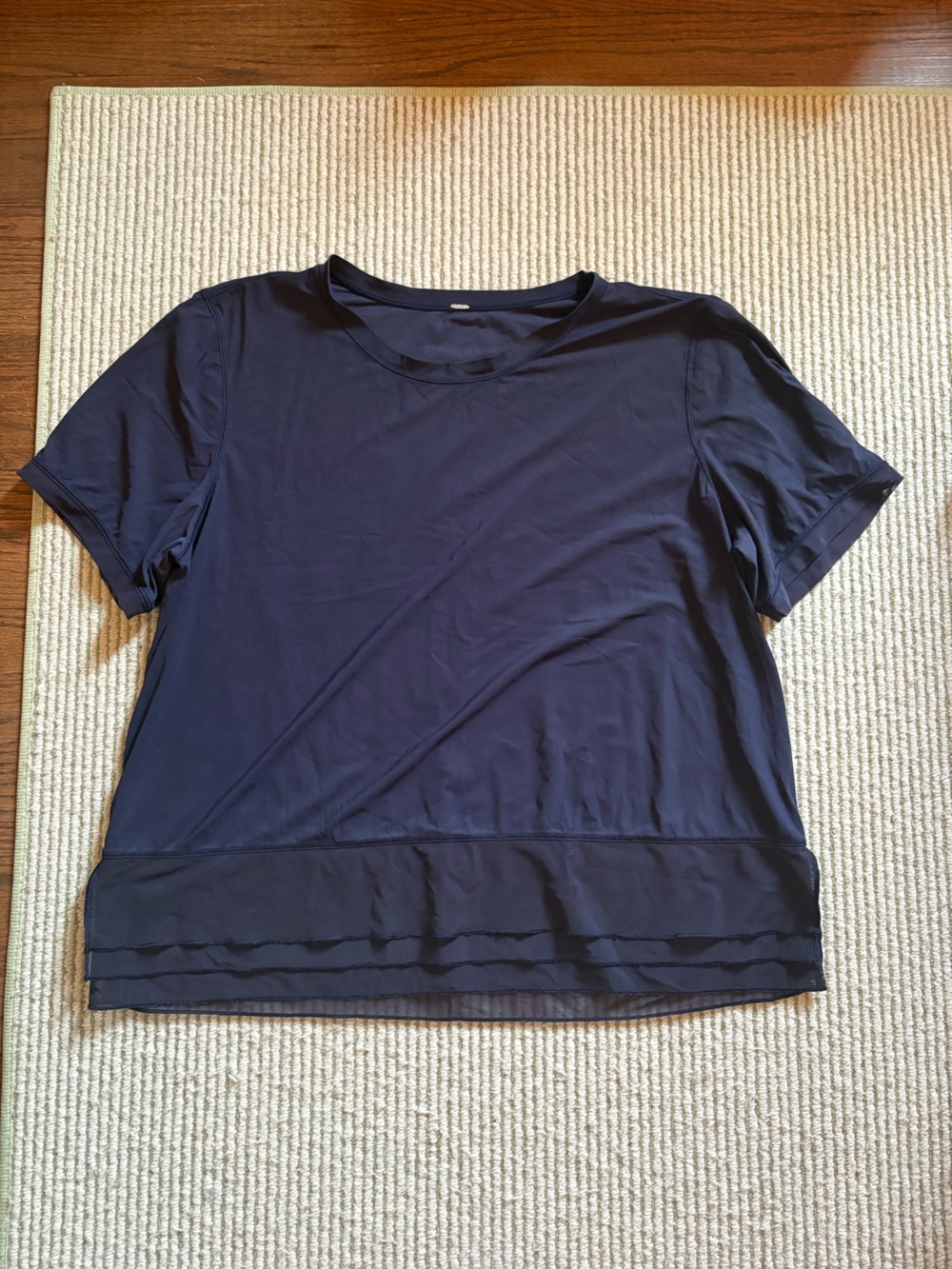 lululemon athletica Navy Short-Sleeve Crew Tee